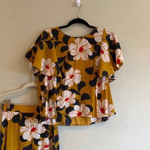 Floral skirt and top